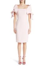 Women's Badgley Mischka Couture Origami Sleeve Crepe Cocktail Dress - Pink