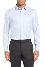 Men's Nordstrom Men's Shop Smartcare(tm) Trim Fit Dress Shirt .5 34/35 - Blue