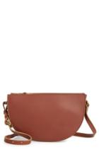 Madewell Juniper Vachetta Leather Half Moon Crossbody Bag - Brown