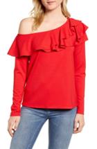 Women's Gibson X Living In Yellow Elizabeth Date Night Top, Size - Red