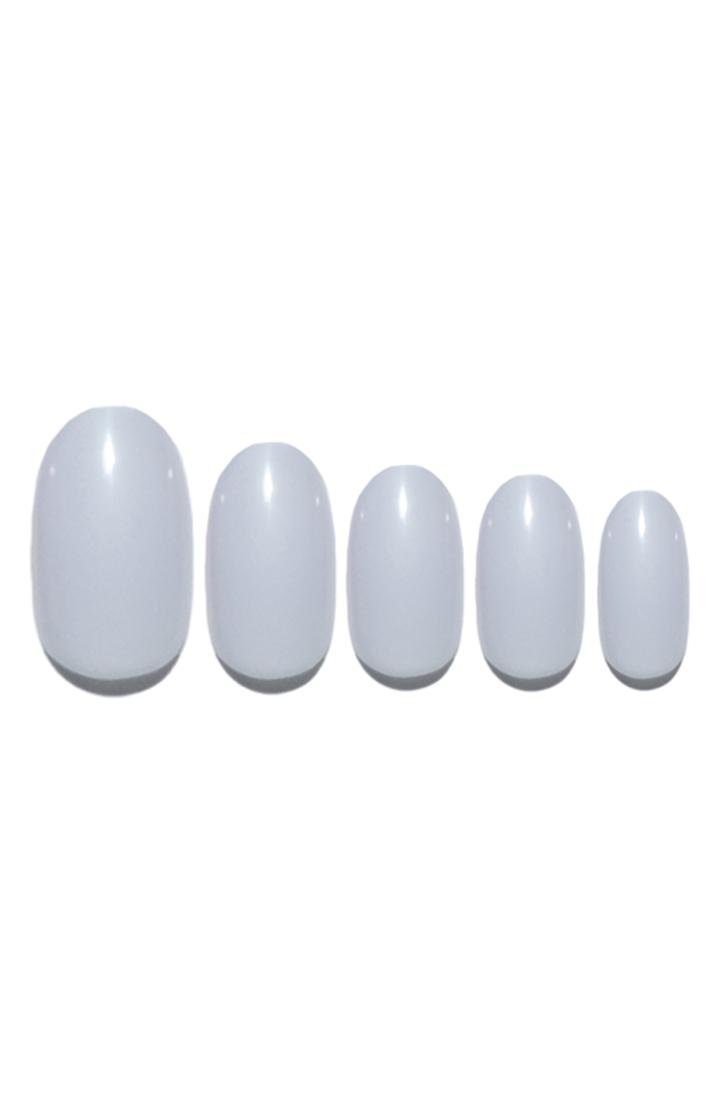 Static Nails Something Blue Round Pop-on Reusable Manicure Set - Something Blue