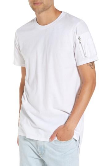 Men's The Rail Zip Pocket T-shirt, Size - White