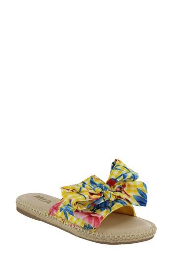 Women's Mia Brenda Espadrille Flat M - Yellow