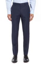 Men's Boss Blake Flat Front Solid Wool Trousers