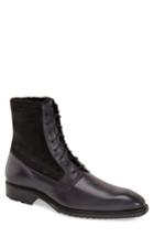 Men's Mezlan 'luzern' Genuine Shearling Boot .5 M - Black
