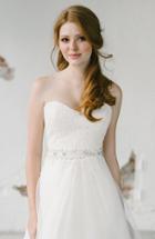 Sara Gabriel 'olivia' Embellished Ribbon, Size - Ivory