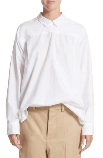 Women's Sofie D'hoore Button Back Poplin Blouse Us / 38 Fr - White