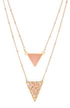 Women's Panacea Triangle Double Strand Necklace