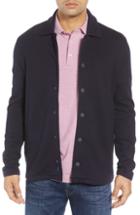Men's Johnnie-o Norfolk Classic Fit Terry Jacket, Size - Blue