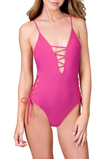Women's Byrds Of Paradise Rumi One-piece Swimsuit - Purple