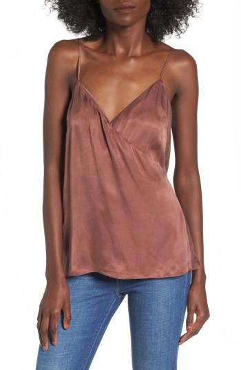 Women's Nbd Monica Drape Back Camisole - Brown