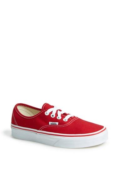 Women's Vans 'authentic' Sneaker M - Red