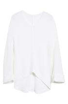 Women's Caslon Cuffed Sleeve Sweater - Ivory