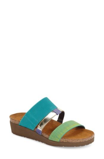 Women's Naot 'brenda' Slip-on Sandal Us / 37eu - Blue