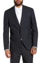 Men's Topman Alsager Slim Fit Check Suit Jacket R - Grey