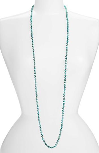 Women's Love's Affect Knotted Semiprecious Stone Necklace