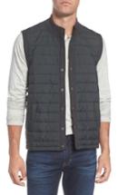 Men's Barbour 'essential' Tailored Fit Mixed Media Vest - Grey