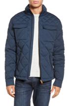 Men's Save The Duck Stretch Quilted Field Jacket, Size - Blue
