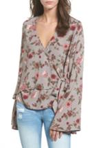 Women's Ten Sixty Sherman Bell Sleeve Wrap Blouse - Beige