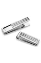 Men's M-clip 'discovery Line' Stainless Steel Money Clip - White