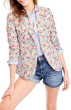 Women's J.crew Campbell Liberty Floral Blazer - Red