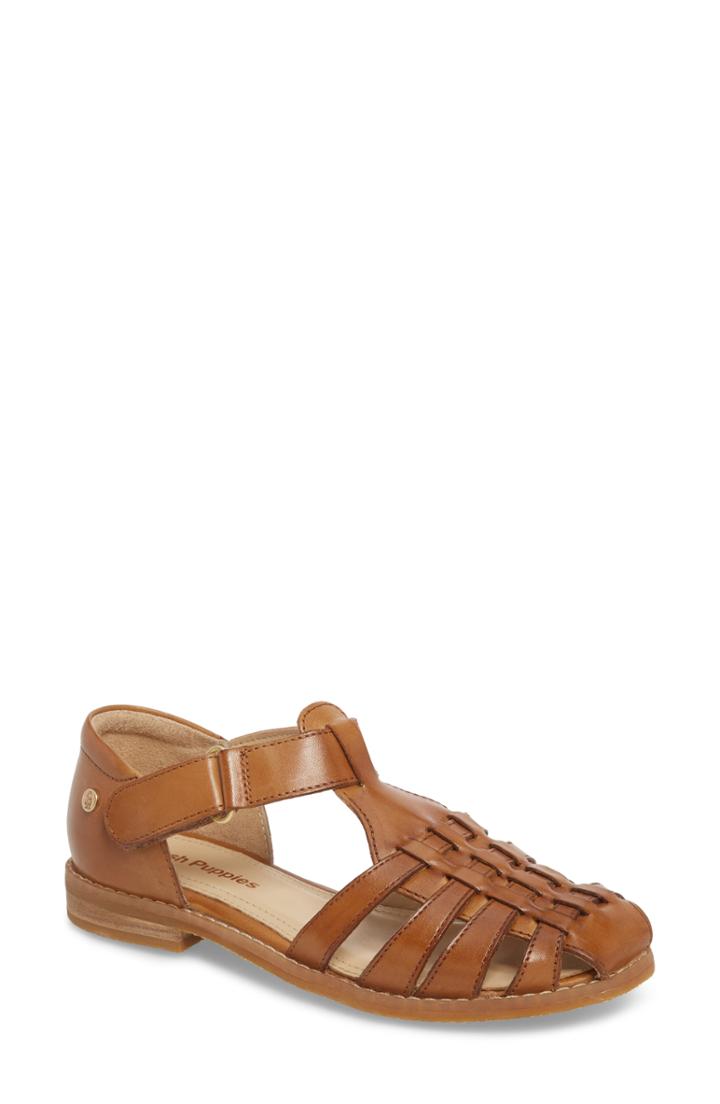 Women's Hush Puppies Chardon Fisherman Sandal .5 M - Brown