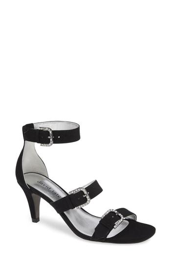 Women's David Tate Candice Sandal .5 M - Black