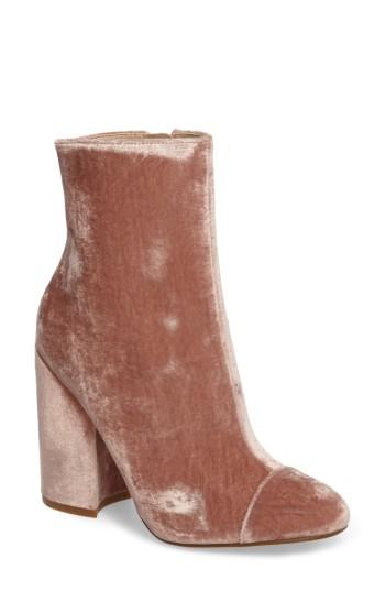 Women's Kendall + Kylie Kaden Velvet Bootie .5 M - Pink
