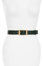 Women's Stella Mccartney Alter Faux Leather Belt 0 - Dark Green