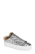 Women's P448 Clara Faux Fur Trim Slip-on Sneaker .5-10us / 41eu - Grey