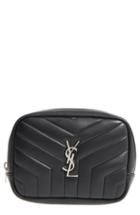 Saint Laurent Loulou Matelasse Leather Cosmetics Bag