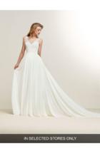 Women's Pronovias Dramia Lace & Tulle A-line Gown, Size In Store Only - Ivory