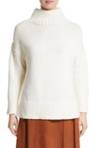 Women's Lafayette 148 New York Oversize Turtleneck Sweater, Size /small - White