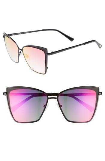 Women's Diff Becky 57mm Sunglasses - Black/ Fire