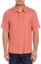 Men's Nat Nast Everest Print Silk Blend Sport Shirt - Red