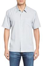Men's Quiksilver Waterman Collection 'buoy' Regular Fit Check Sport Shirt, Size - Blue