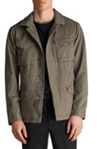 Men's Allsaints Cote Regular Fit Cotton Jacket - Green