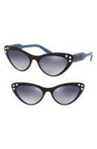 Women's Miu Miu Logomania 55mm Cat Eye Sunglasses -