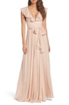 Women's Jill Jill Stuart Ruffle Chiffon Gown - Pink
