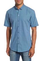 Men's Zachary Prell Valle Check Sport Shirt, Size - Blue