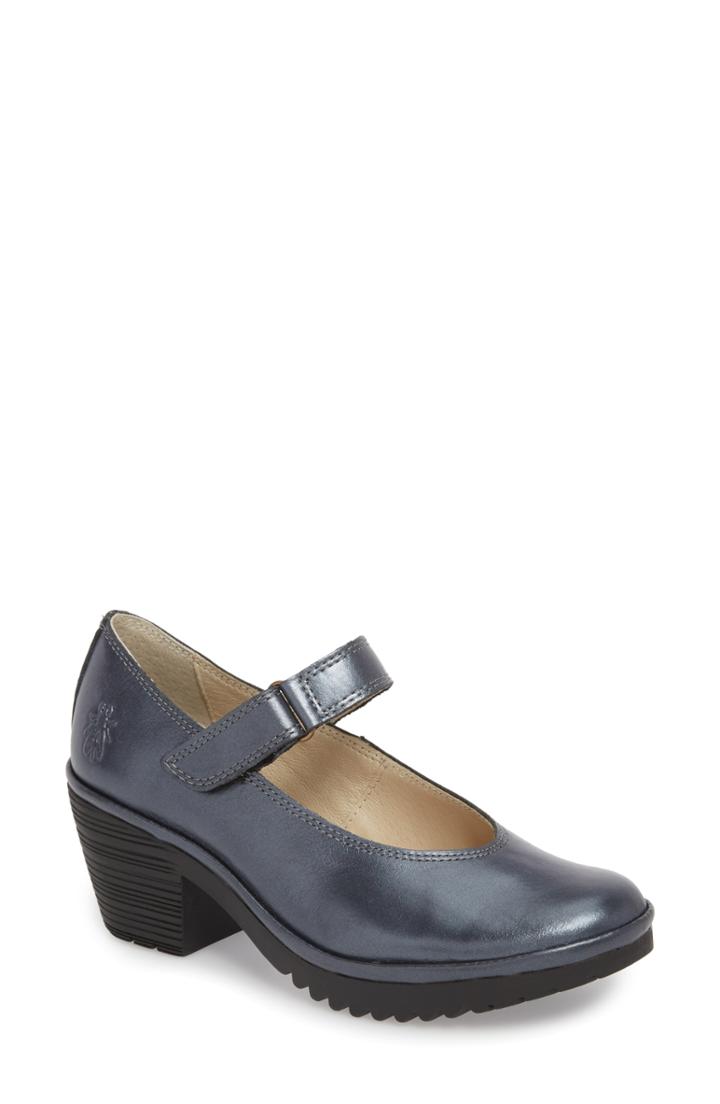 Women's Fly London Wiss Mary Jane Pump -8.5us / 39eu - Grey