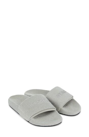 Women's Ivy Park Reverse Loopback Slide Sandal .5us / 36eu - Grey