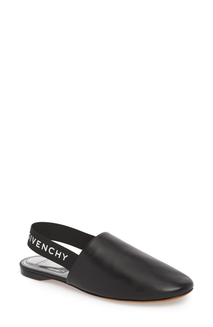 Women's Givenchy Rivington Logo Slingback Mule Us / 40eu - Black