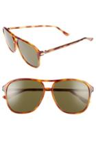 Men's Gucci Retro Web 58mm Sunglasses - Havana W/ Green Lens
