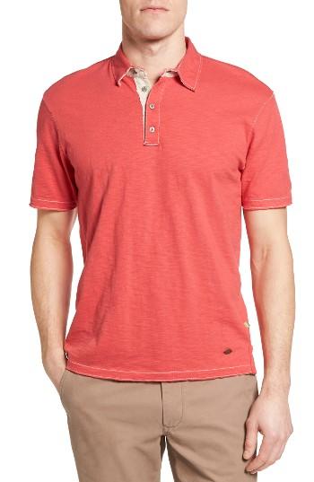 Men's True Grit Slub Jersey Polo - Red