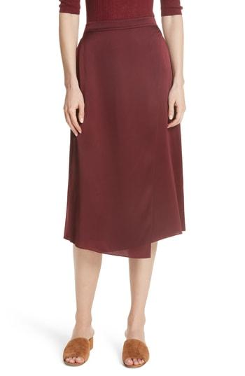 Women's Vince Drape Panel Silk Skirt