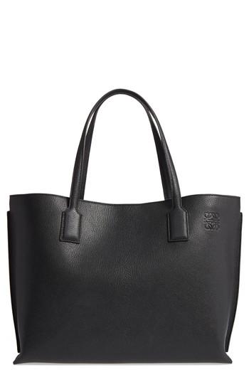 Loewe Large Leather T-shopper - Blue