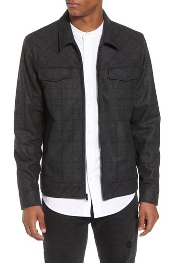 Men's Tunellus Plaid Jacket - Black