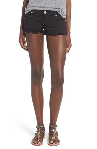 Women's True Religion Brand Jeans Joey Flap Pocket Cutoff Denim Shorts