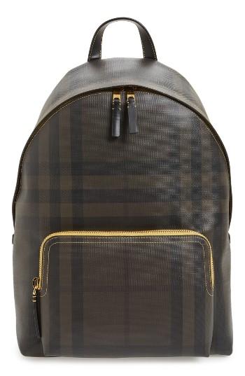 Men's Burberry Abbeydale Faux Leather Backpack - Yellow